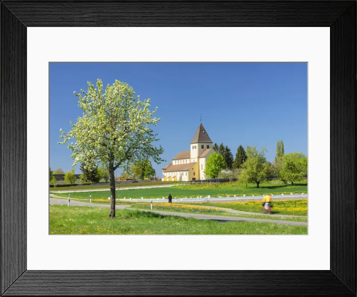 Framed Print : Church of St. George Oberzell, UNESCO World Heritage Site, Reichenau Island, Lake Constance, Baden Wurttemberg, Germany Framed Print : Church of St. George Oberzell, UNESCO World Heritage Site, Reichenau Island, Lake Constance, Baden Wurttemberg, Germany