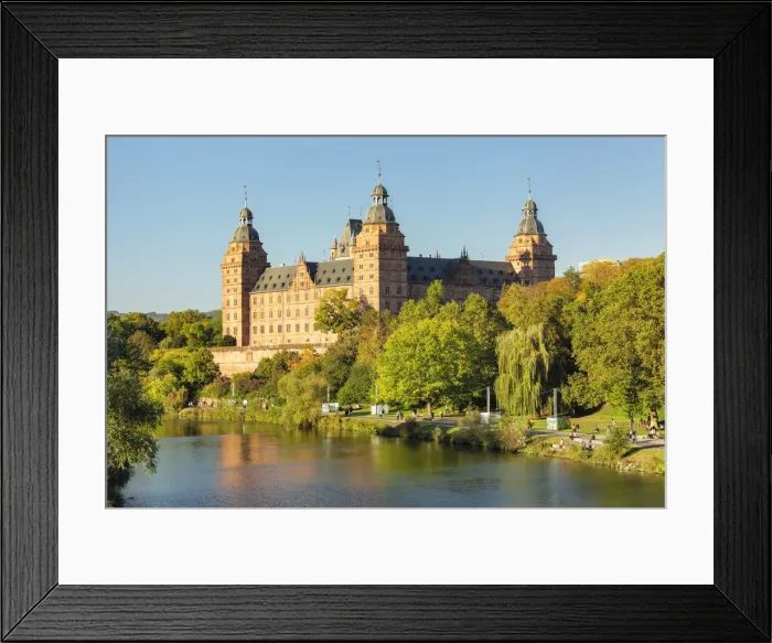 Framed Print : View over the Main River to Johannisburg Castle, Aschaffenburg, Lower Franconia, Bavaria, Germany Framed Print : View over the Main River to Johannisburg Castle, Aschaffenburg, Lower Franconia, Bavaria, Germany