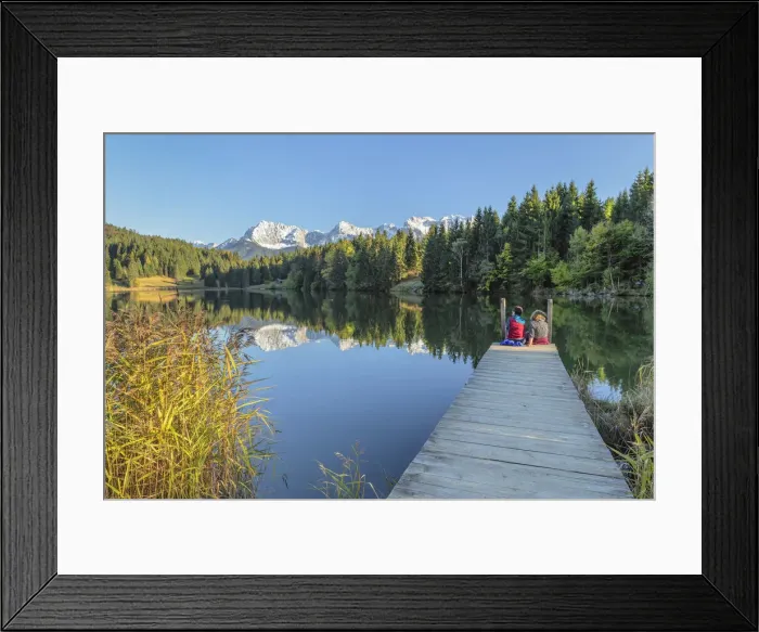 Framed Print : Lake Geroldsee and Karwendel Mountain Range, Klais, Upper Bavaria, Germany Framed Print : Lake Geroldsee and Karwendel Mountain Range, Klais, Upper Bavaria, Germany