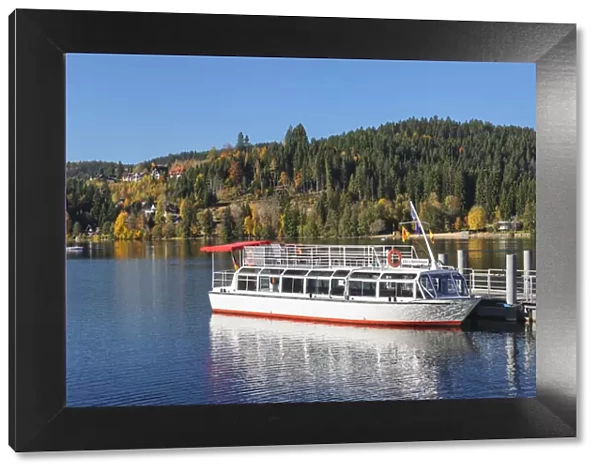 Excursion boat on Lake Titisee, Southern Black Forest, Baden-Wurttemberg, Germany