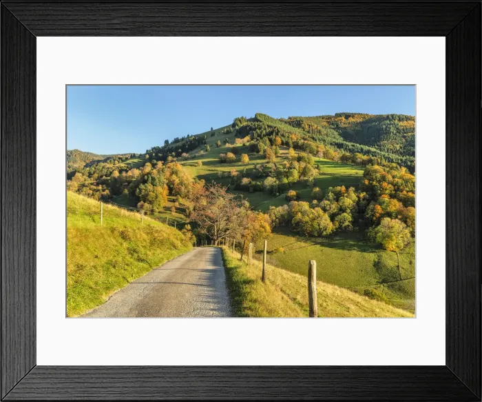 Framed Print : Munstertal Valley, Southern Black Forest, Baden-Wurttemberg, Germany