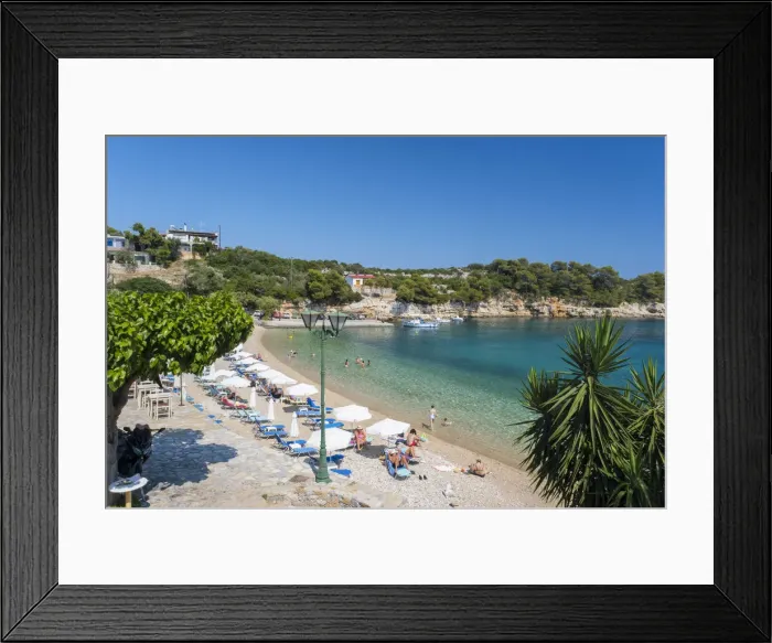 Framed Print : Paralia Rousoum Gialos beach, Patitiri, Alonnisos, Sporade Islands, Greece Framed Print : Paralia Rousoum Gialos beach, Patitiri, Alonnisos, Sporade Islands, Greece