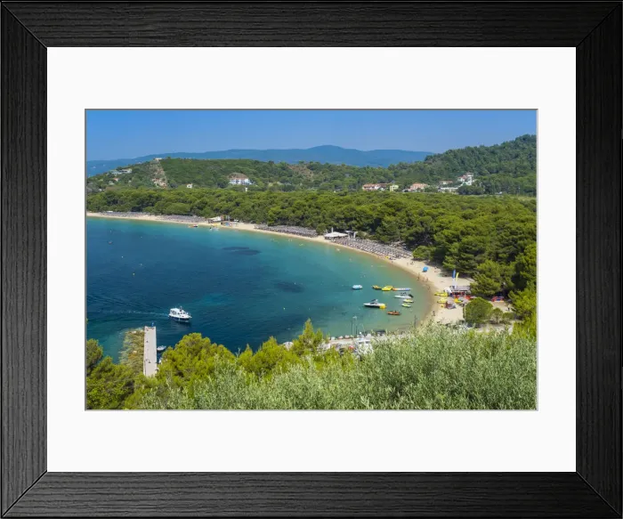 Framed Print : Koukounaries Beach, Skiathos, Sporade Islands, Greece Framed Print : Koukounaries Beach, Skiathos, Sporade Islands, Greece