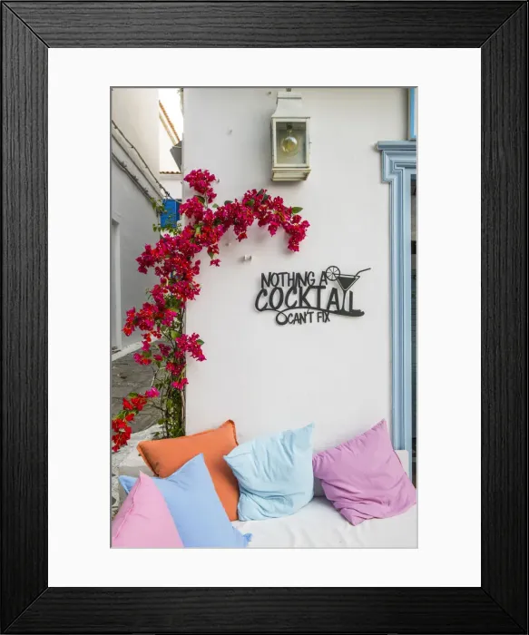 Framed Print : Cocktail bar, Skiathos Town, Skiathos, Sporade Islands, Greece Framed Print : Cocktail bar, Skiathos Town, Skiathos, Sporade Islands, Greece