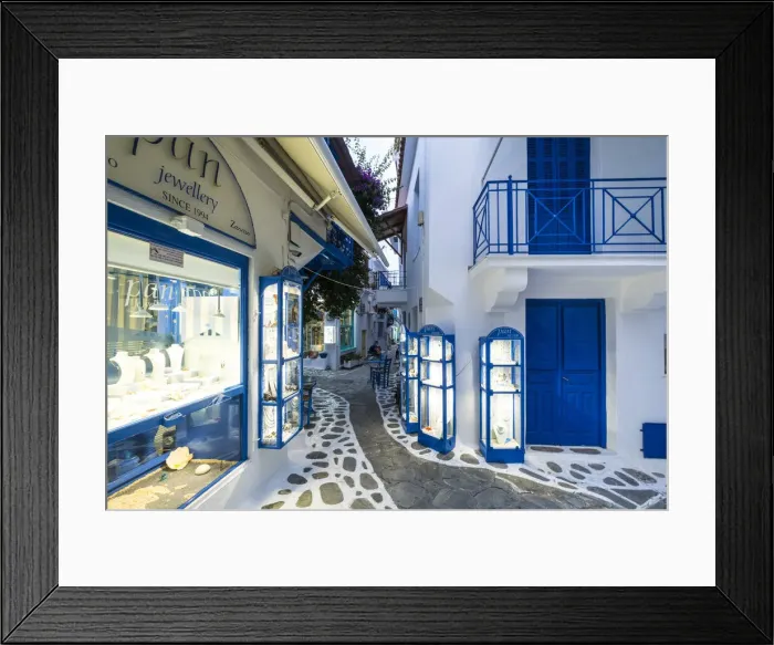 Framed Print : Skiathos Town, Skiathos, Sporade Islands, Greece