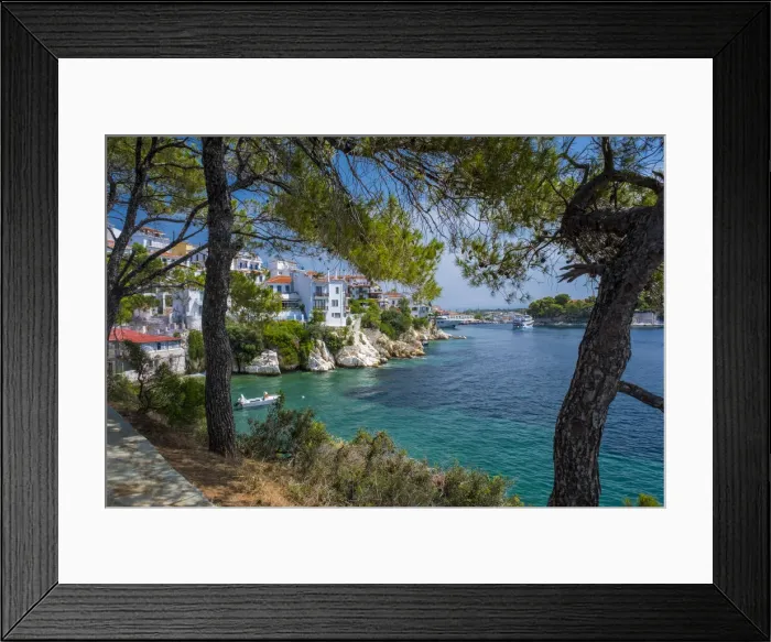 Framed Print : Skiathos Town, Skiathos, Sporade Islands, Greece