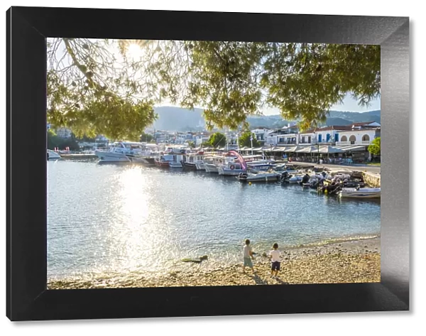 Harbour at Skiathos Town, Skiathos, Sporade Islands, Greece