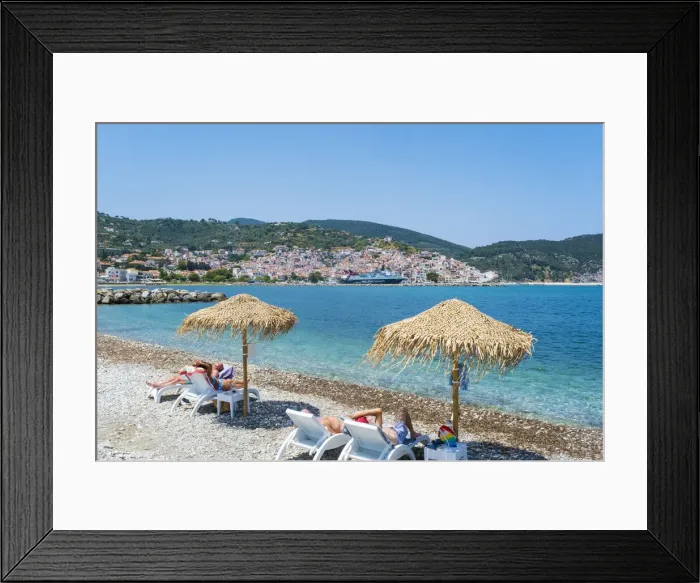 Framed Print : Skopelos Town, Skopelos, Sporade Islands, Greece