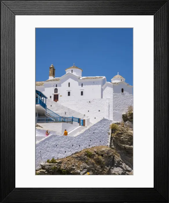 Framed Print : Church of the Virgin Mary (Panagitsa Tower), Skopelos Town, Skopelos, Sporade Islands, Greece Framed Print : Church of the Virgin Mary (Panagitsa Tower), Skopelos Town, Skopelos, Sporade Islands, Greece
