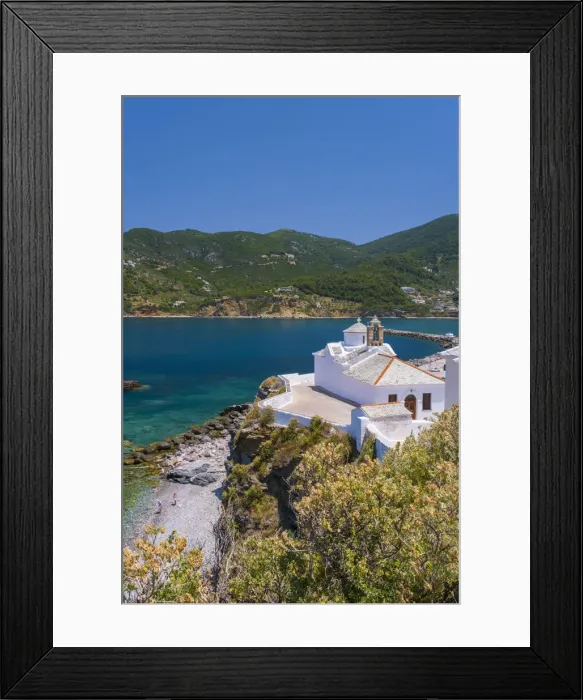 Framed Print : Church of the Virgin Mary (Panagitsa Tower), Skopelos Town, Skopelos, Sporade Islands, Greece Framed Print : Church of the Virgin Mary (Panagitsa Tower), Skopelos Town, Skopelos, Sporade Islands, Greece