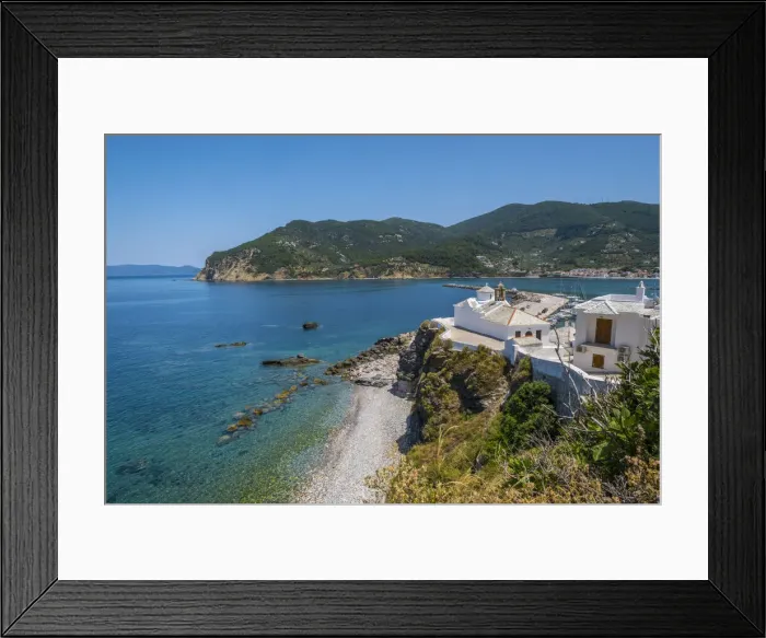 Framed Print : Church of the Virgin Mary (Panagitsa Tower), Skopelos Town, Skopelos, Sporade Islands, Greece Framed Print : Church of the Virgin Mary (Panagitsa Tower), Skopelos Town, Skopelos, Sporade Islands, Greece