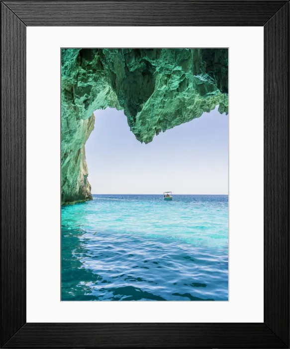 Framed Print : Blue caves, Zakynthos, Zante, Ionian Islands, Greece Framed Print : Blue caves, Zakynthos, Zante, Ionian Islands, Greece