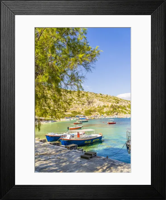 Framed Print : Agios Nikolaos, , Zakynthos, Zante, Ionian Islands, Greece