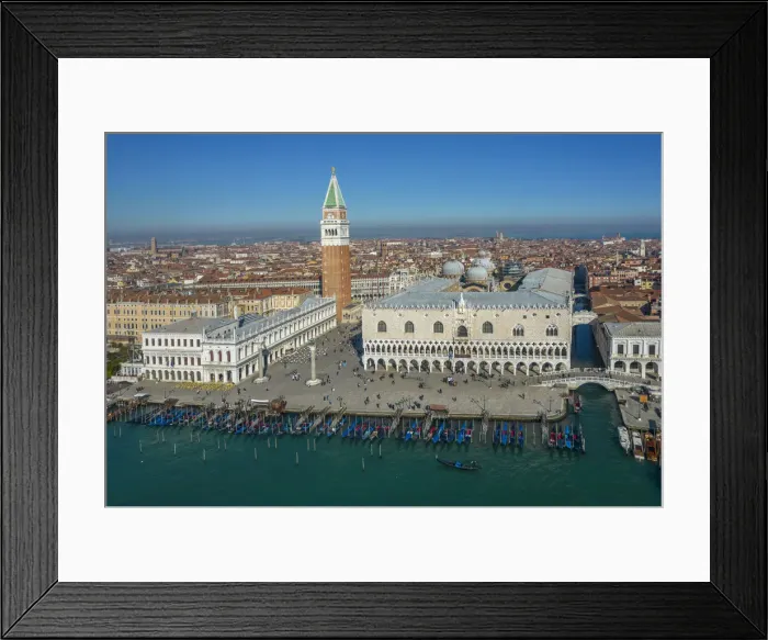 Framed Print : Aerial view of St Mark square, Venice, Veneto, Italy, Europe Framed Print : Aerial view of St Mark square, Venice, Veneto, Italy, Europe