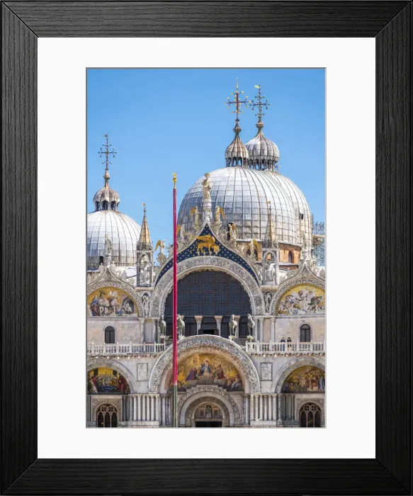 Framed Print : Venice, Veneto, Italy. St Mark Basilica Church, facade Framed Print : Venice, Veneto, Italy. St Mark Basilica Church, facade