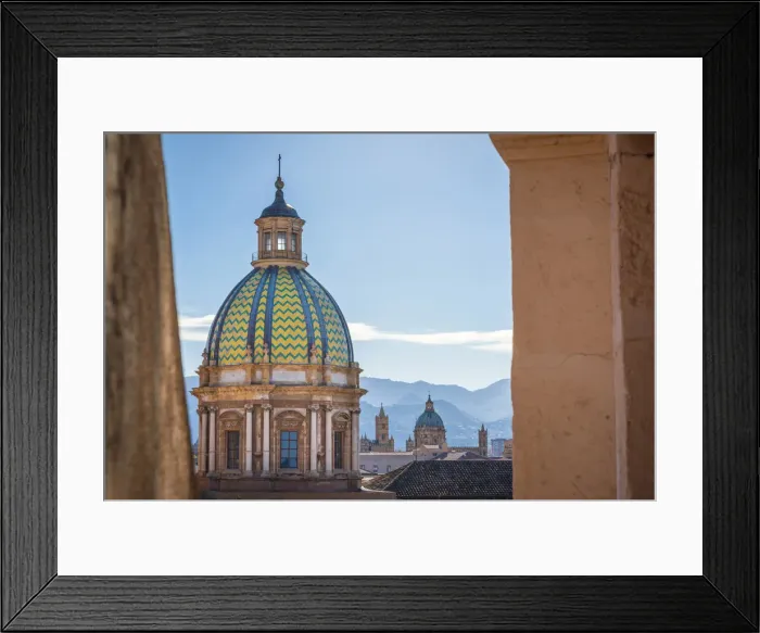 Framed Print : europe, Italy, Sicily. Palermo, Santa Caterina and cathedral Framed Print : europe, Italy, Sicily. Palermo, Santa Caterina and cathedral