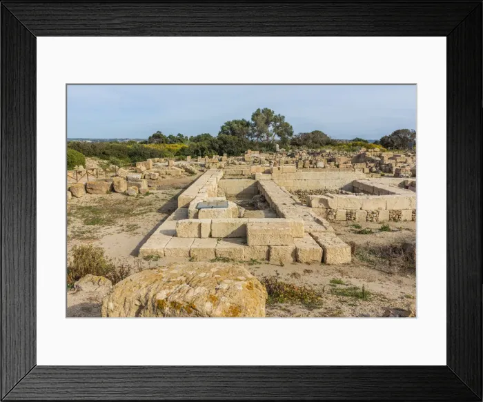 Framed Print : europe, Italy, Sicily. Motya island, the archeological site Framed Print : europe, Italy, Sicily. Motya island, the archeological site