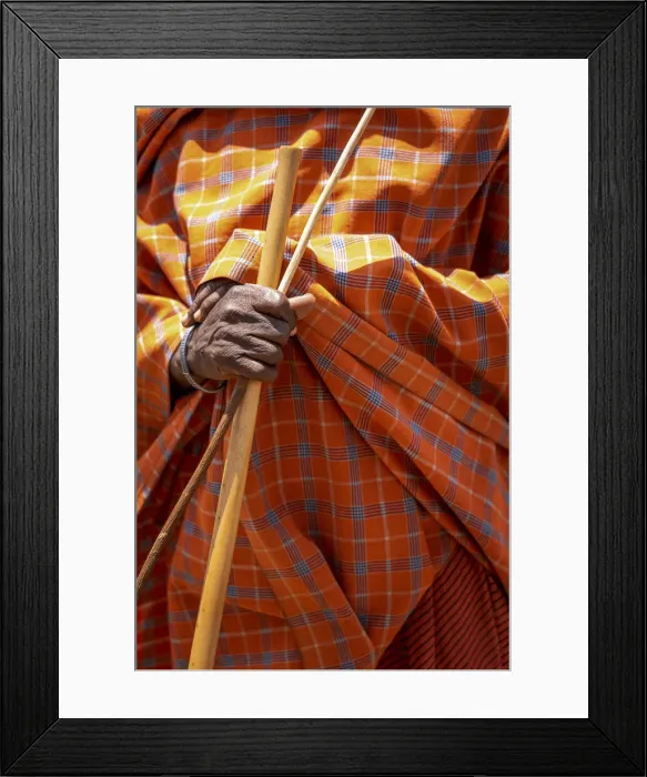 Framed Print : Masaai Man, Amboseli Region, Kenya