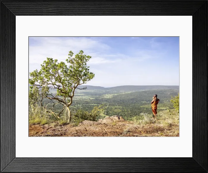 Framed Print : Masaai Man, Mara Region, Kenya Framed Print : Masaai Man, Mara Region, Kenya