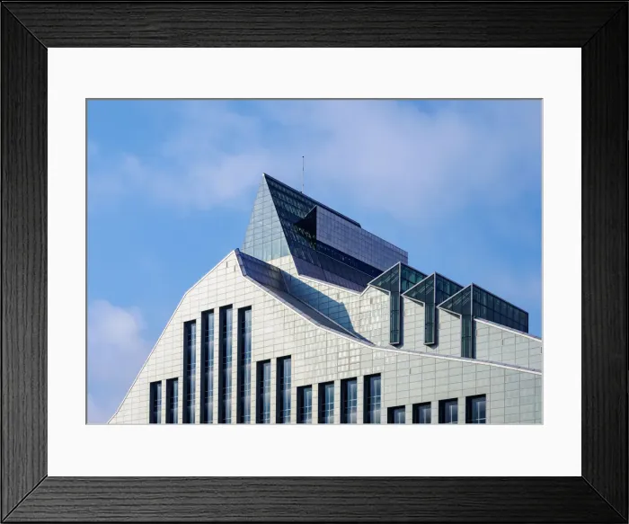 Framed Print : National Library of Latvia, detailed view, Riga, Latvia Framed Print : National Library of Latvia, detailed view, Riga, Latvia