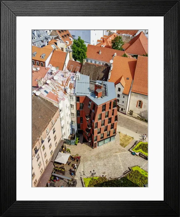 Framed Print : Reformation Square, elevated view, Old Town, Riga, Latvia Framed Print : Reformation Square, elevated view, Old Town, Riga, Latvia