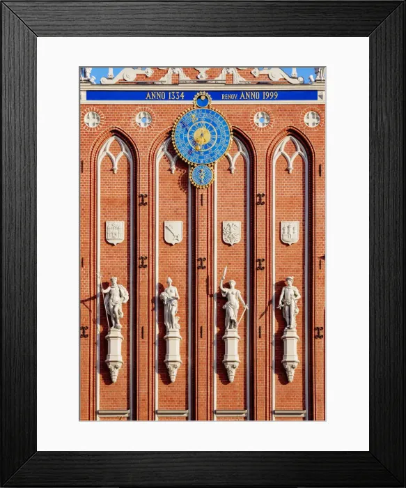 Framed Print : House of the Black Heads, detailed view, Town Hall Square, Riga, Latvia Framed Print : House of the Black Heads, detailed view, Town Hall Square, Riga, Latvia