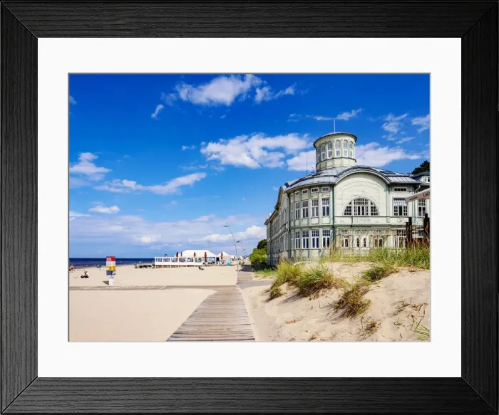 Framed Print : Art Nouveau Bath House at Majori Beach, Majori, Jurmala, Latvia Framed Print : Art Nouveau Bath House at Majori Beach, Majori, Jurmala, Latvia