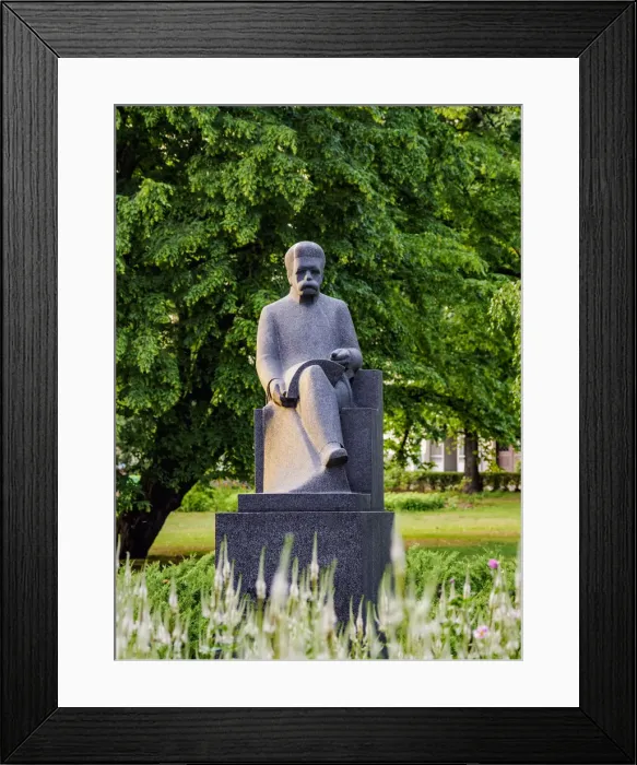 Framed Print : Blaumanis Monument, Riga, Latvia Framed Print : Blaumanis Monument, Riga, Latvia