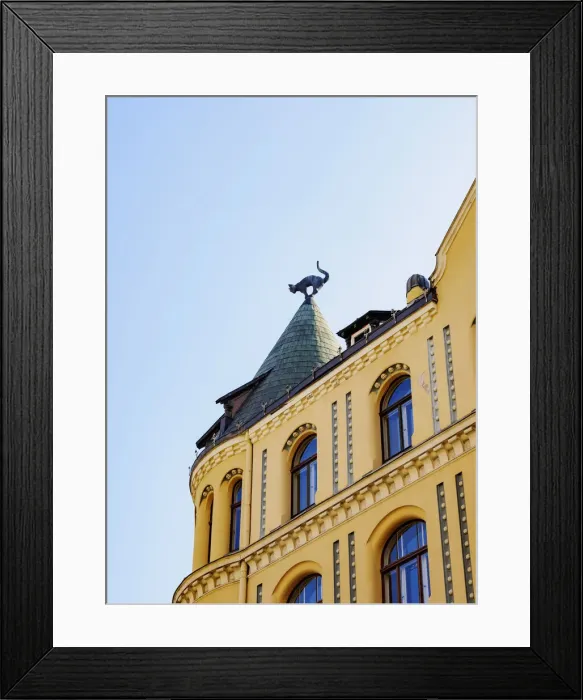 Framed Print : Cat House, Livu Square, Old Town, Riga, Latvia Framed Print : Cat House, Livu Square, Old Town, Riga, Latvia