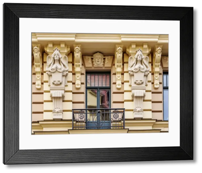 Framed Print : Art Nouveau Architecture, 13 Albert Street, Riga, Latvia Framed Print : Art Nouveau Architecture, 13 Albert Street, Riga, Latvia