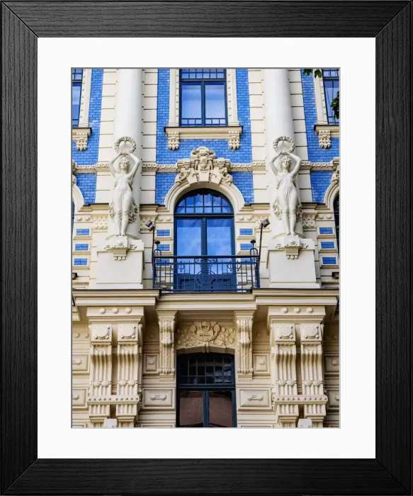 Framed Print : Art Nouveau Architecture, 4 Strelnieku Street, Riga, Latvia Framed Print : Art Nouveau Architecture, 4 Strelnieku Street, Riga, Latvia