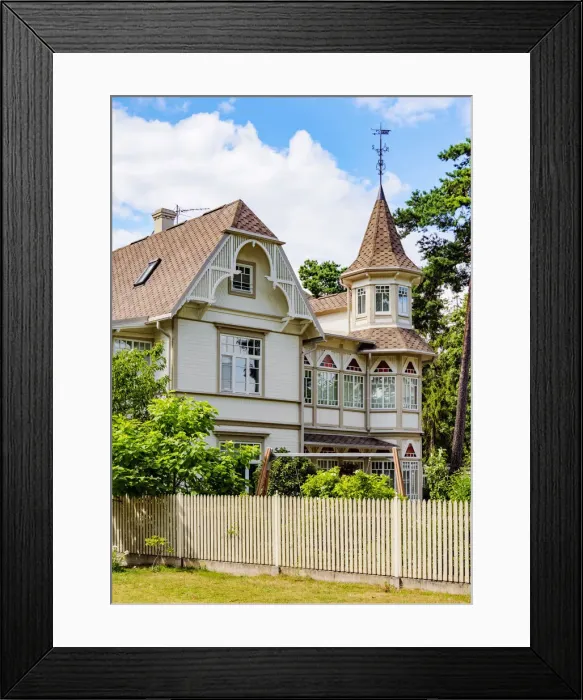 Framed Print : Art Nouveau House, Majori, Jurmala, Latvia Framed Print : Art Nouveau House, Majori, Jurmala, Latvia