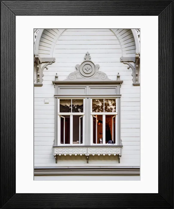 Framed Print : Art Nouveau House, detailed view, Majori, Jurmala, Latvia Framed Print : Art Nouveau House, detailed view, Majori, Jurmala, Latvia
