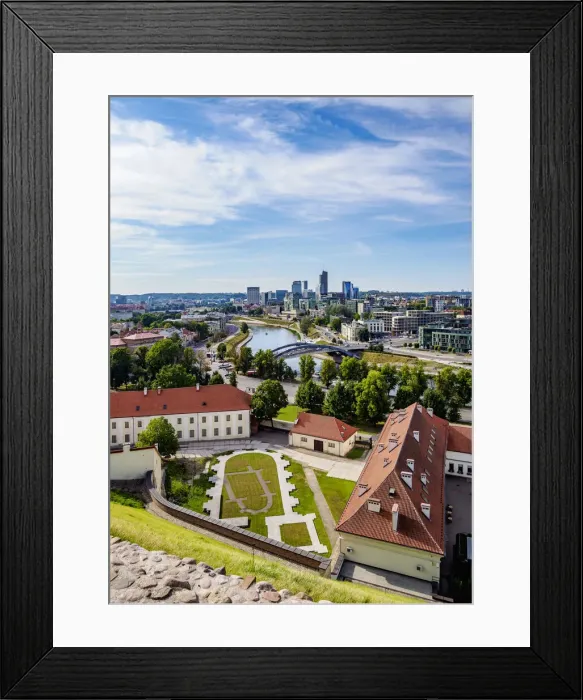 Framed Print : View over Neris River towards Snipiskes, New City Centre, Vilnius, Lithuania Framed Print : View over Neris River towards Snipiskes, New City Centre, Vilnius, Lithuania