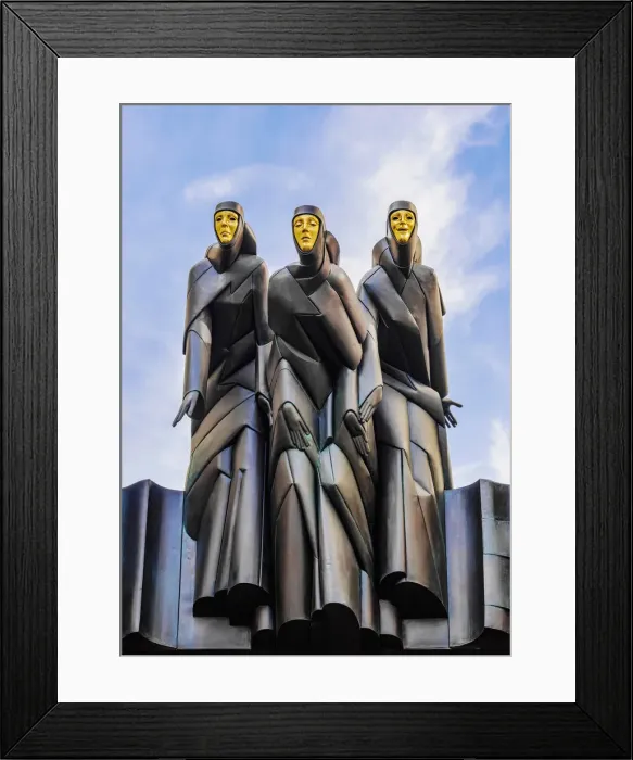 Framed Print : Three Muses, National Drama Theater, Vilnius, Lithuania Framed Print : Three Muses, National Drama Theater, Vilnius, Lithuania
