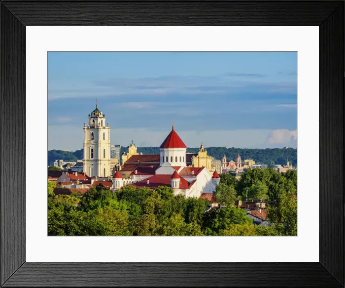 Framed Print : Orthodox Cathedral of the Theotokos and Church of St. Johns, Old Town, Vilnius, Lithuania