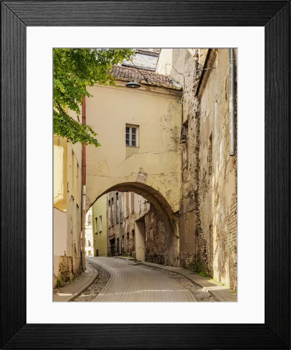 Framed Print : Gate at St. Kazimiero Street, Old Town, Vilnius, Lithuania Framed Print : Gate at St. Kazimiero Street, Old Town, Vilnius, Lithuania