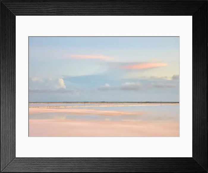 Framed Print : Las Coloradas salt flats, Rio Lagartos, Yucatan, Mexico Framed Print : Las Coloradas salt flats, Rio Lagartos, Yucatan, Mexico