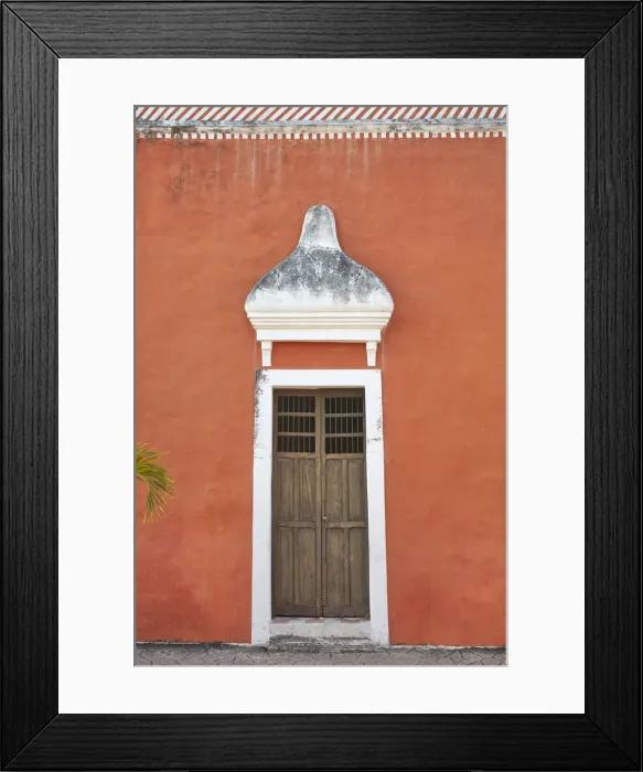 Framed Print : The front door of a colonial house on the Calzada de los Frailes, Valladolid, Yucatan, Mexico Framed Print : The front door of a colonial house on the Calzada de los Frailes, Valladolid, Yucatan, Mexico