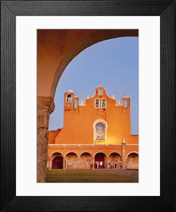 Framed Print : The main facade of the San Antonio de Padua Convent in Izamal, Yucatan, Mexico Framed Print : The main facade of the San Antonio de Padua Convent in Izamal, Yucatan, Mexico