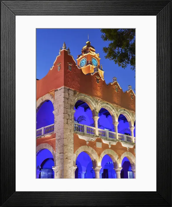 Framed Print : The City Hall of Merida (Palacio Municipal), Yucatan, Mexico Framed Print : The City Hall of Merida (Palacio Municipal), Yucatan, Mexico