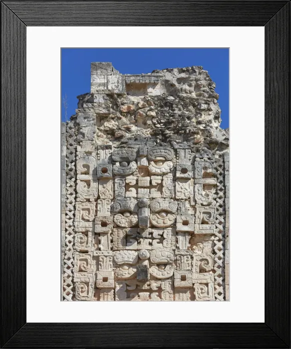 Framed Print : Detail of a sculpture inside the ancient Mayan town of Uxmal, Yucatan, Mexico. The ruins of Uxmal have been declared a UNESCO World Heritage Site in 1996 Framed Print : Detail of a sculpture inside the ancient Mayan town of Uxmal, Yucatan, Mexico. The ruins of Uxmal have been declared a UNESCO World Heritage Site in 1996