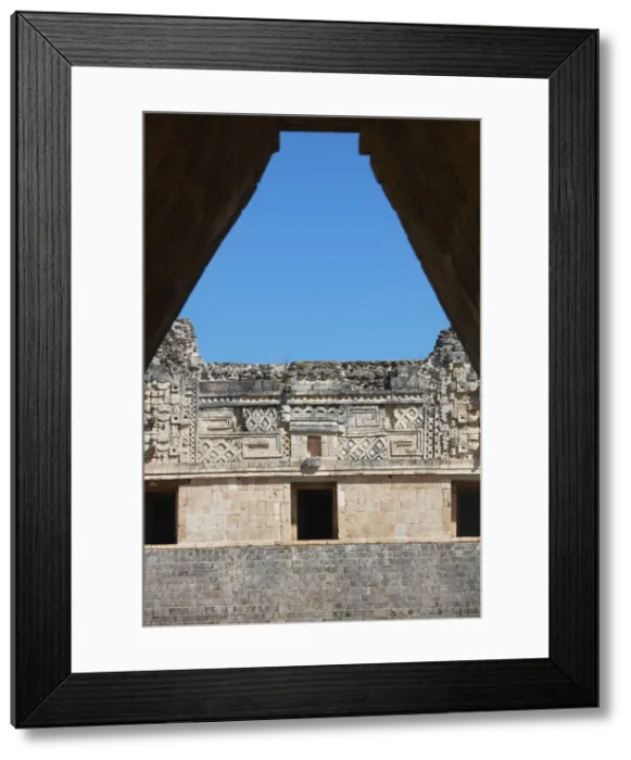 Framed Print : The ancient Mayan town of Uxmal, Yucatan, Mexico. The ruins of Uxmal have been declared a UNESCO World Heritage Site in 1996 Framed Print : The ancient Mayan town of Uxmal, Yucatan, Mexico. The ruins of Uxmal have been declared a UNESCO World Heritage Site in 1996