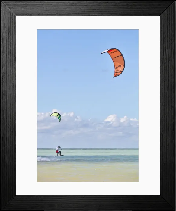 Framed Print : A guy practices kitesurfing on the island of Holbox, Quintana Roo, Yucatan, Mexico Framed Print : A guy practices kitesurfing on the island of Holbox, Quintana Roo, Yucatan, Mexico