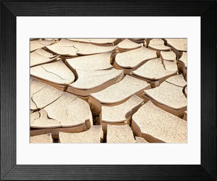 Framed Print : Mud Cracks, Skeleton Coast National Park, Namibia Framed Print : Mud Cracks, Skeleton Coast National Park, Namibia