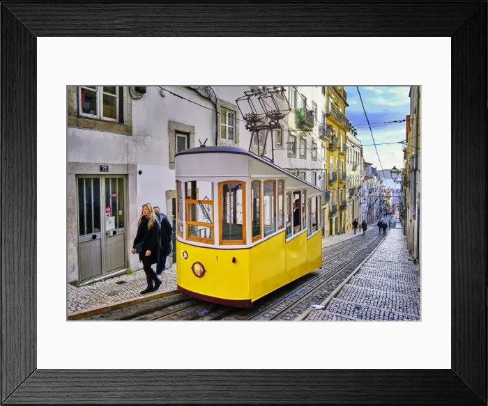 Framed Print : Bica funicular, Lisbon, Portugal Framed Print : Bica funicular, Lisbon, Portugal