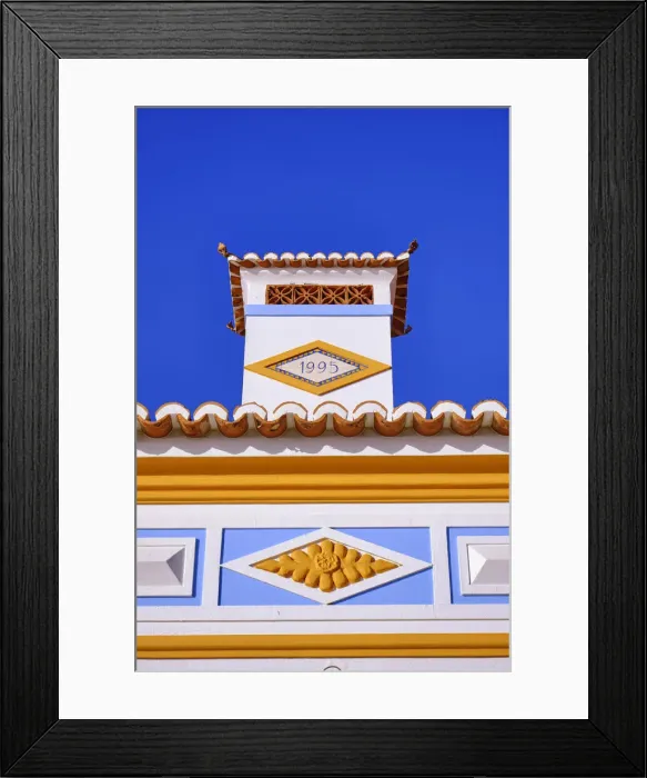 Framed Print : Detail of traditional architecture at Ericeira, Portugal Framed Print : Detail of traditional architecture at Ericeira, Portugal
