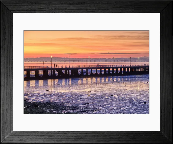 Framed Print : Jetty on Tagus river in low tide. Alcochete, Portugal