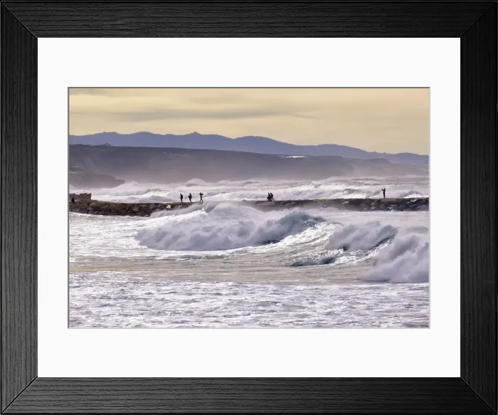 Framed Print : A stormy sea at Ericeira, Portugal Framed Print : A stormy sea at Ericeira, Portugal