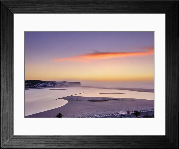 Framed Print : Foz do Arelho beach between the sea and the Obidos Lagoon. Caldas da Rainha, Portugal Framed Print : Foz do Arelho beach between the sea and the Obidos Lagoon. Caldas da Rainha, Portugal